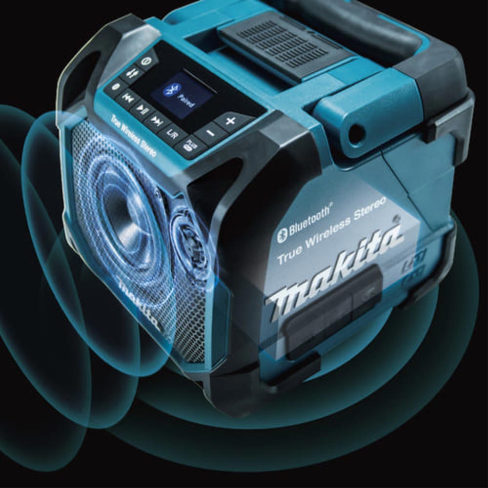 ☆未使用☆ makita マキタ 充電式スピーカー MR203 Bluetooth AUX外部入力対応 本体のみ(バッテリ・充電器別売) 70968